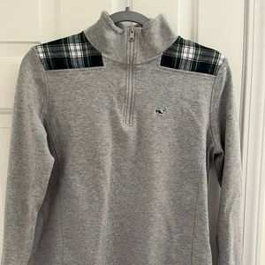 Boys Vineyard Vines 3/4 zip long sleeve shirt